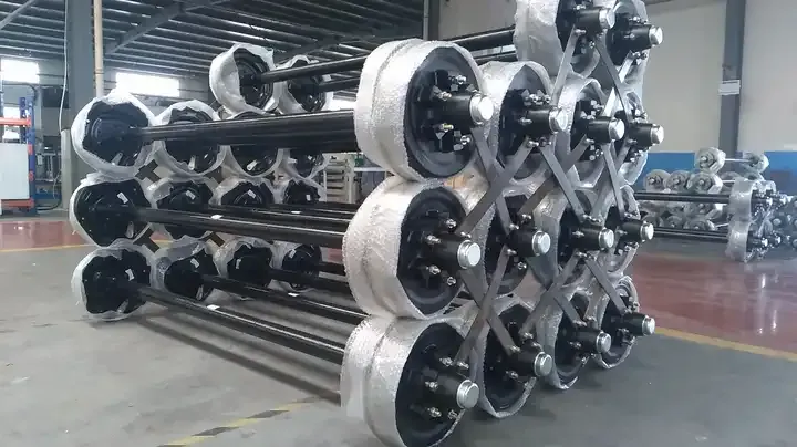 Rubber Torsion Axle with Electric, Mechanical or Hydraulic Drum Brake for Trailer Parts