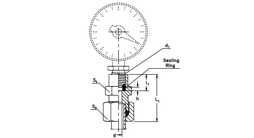 BSPP Pressure Gauge Connector-MAV Hydraulic Fittings