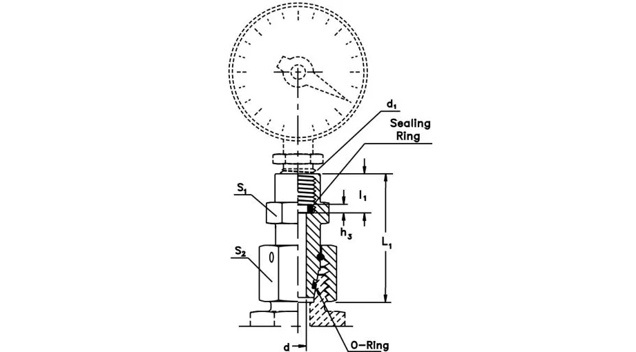 BSPP Pressure Gauge Connector-MAVE Hydraulic Fittings