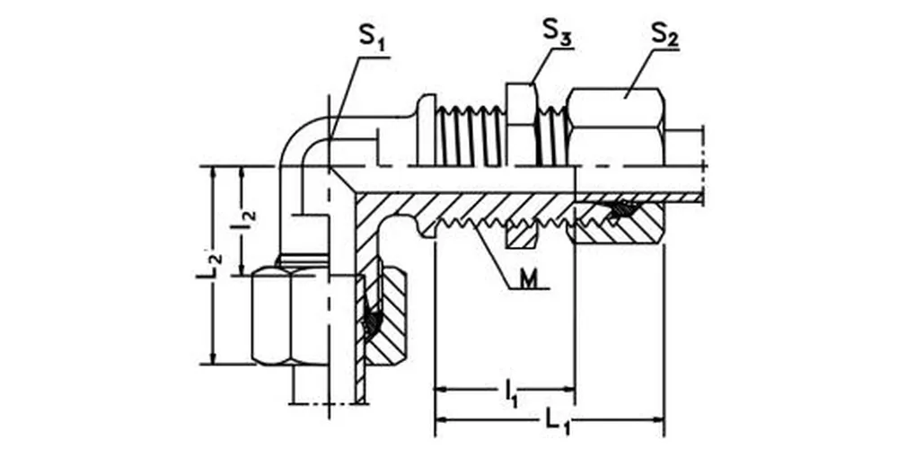 Bulkhead Union Elbow-WSV Hydraulic Fittings