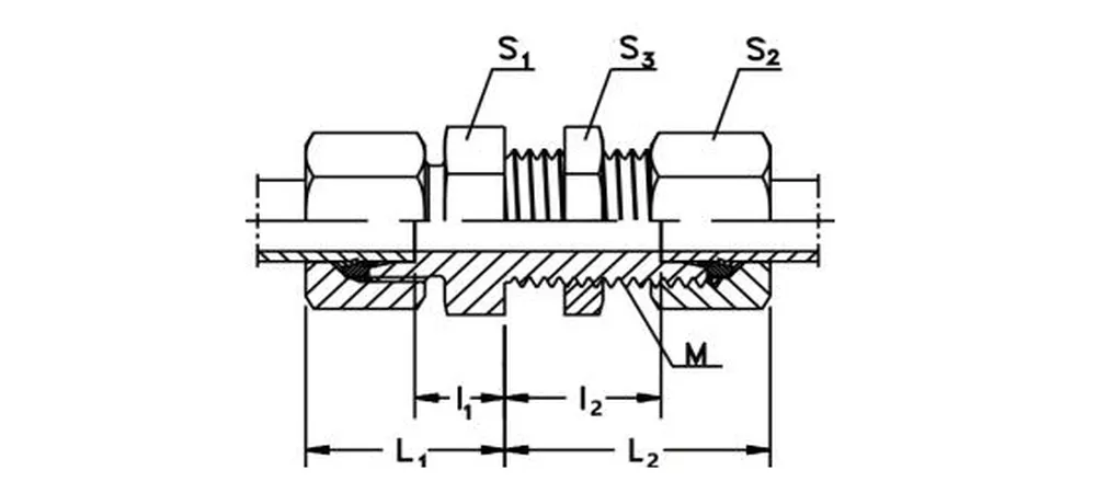 Bulkhead Union-SV Hydraulic Fittings