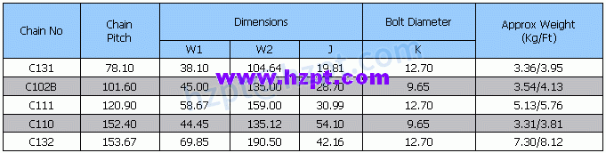 C Class Cast Iron Combination Chains