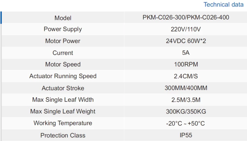 C026-300/-400 swing gate opener Automatic Gate System for 350kg