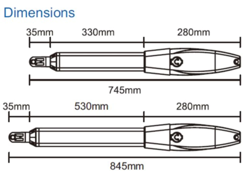 C026-300/-400 swing gate opener Automatic Gate System for 350kg