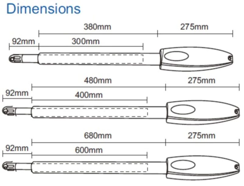 C02/C02-2/C02-5 swing gate opener Automatic Gate System for 350kg