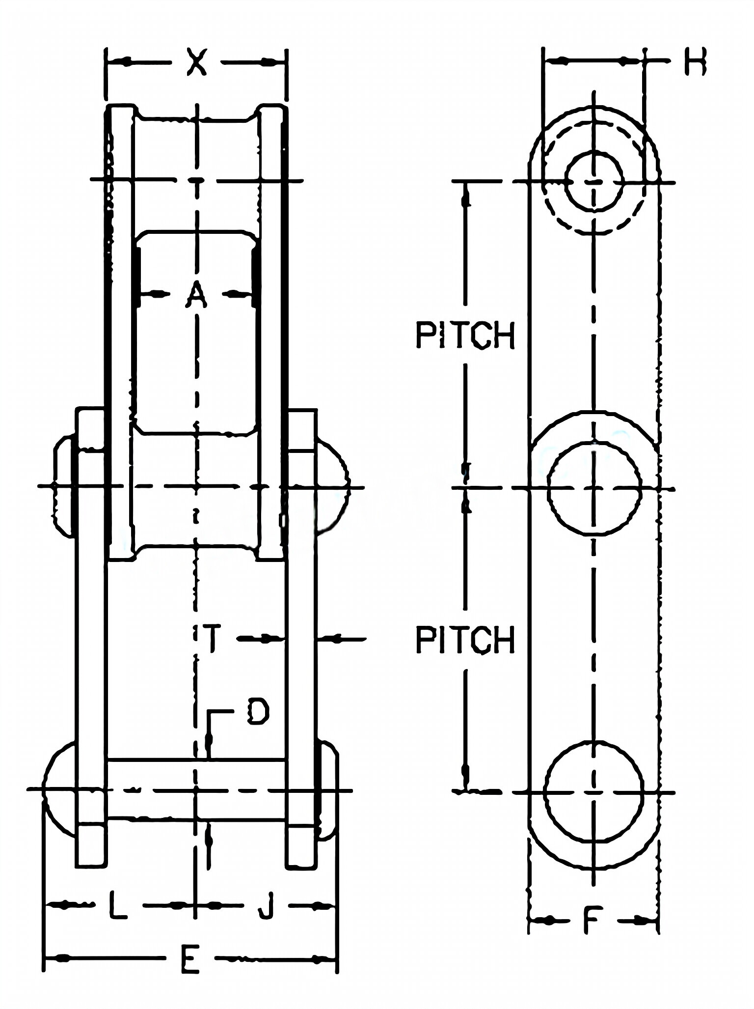 C Class Cast Iron Combination Chains C188CP
