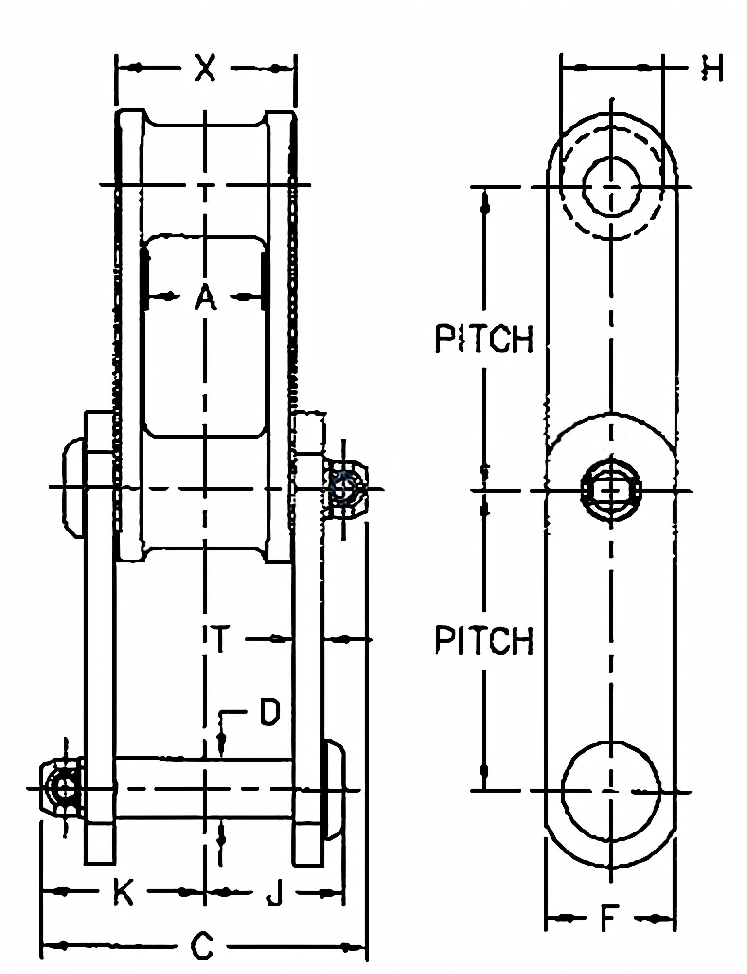 C Class Cast Iron Combination Chains C188CP