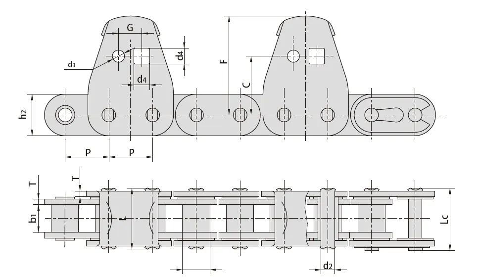 O Ring Chains 40OR/50OR/60OR/80OR/100OR/120OR/C80F3OR