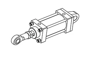 CA Monoaural Type PHS Fisheye Connector Light Rod Hydraulic Cylinder
