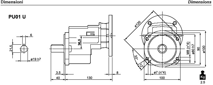 EPU Single Stage Helical Gearboxes