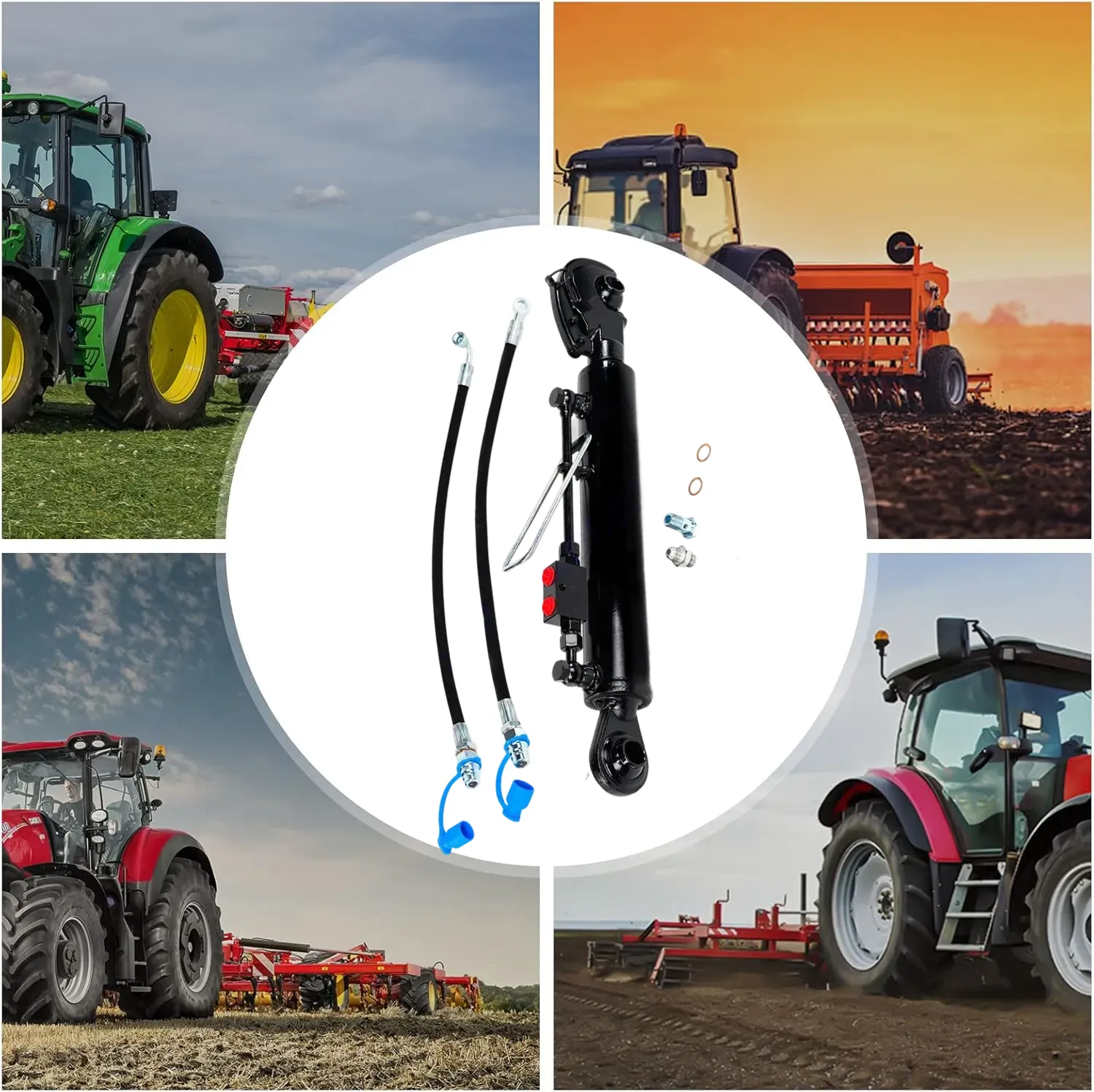 Cat 2 Hook Hydraulic Top Link 600-840mm for Ford New Holland John Deere Tractor