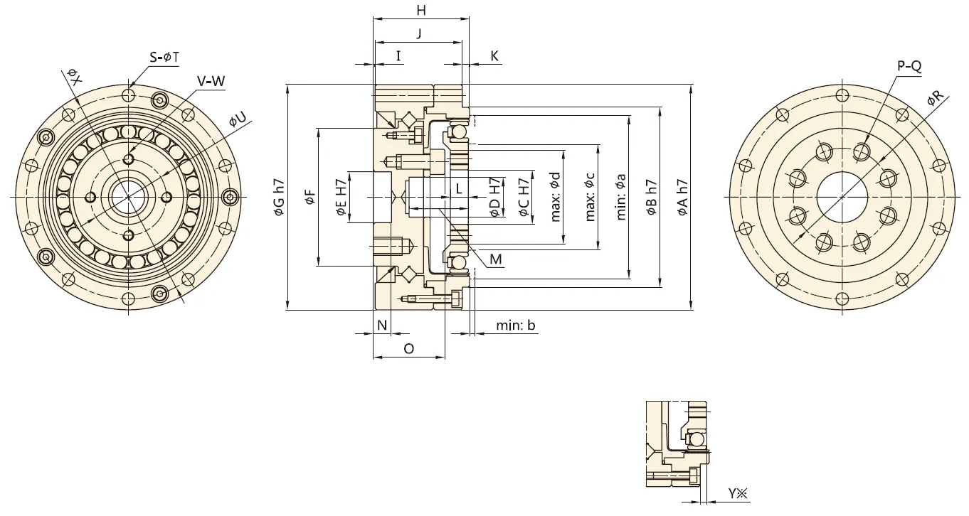 CD-U1 Series Harmonic Drive (Strain Wave Gear Reducer)