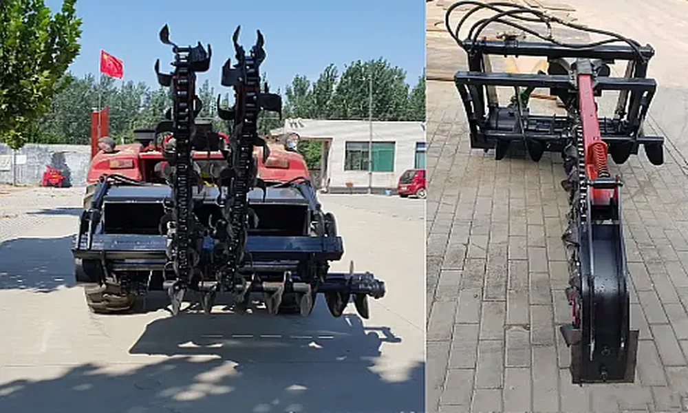 Agricultural Ditching Machinery Tractor Chain Trencher