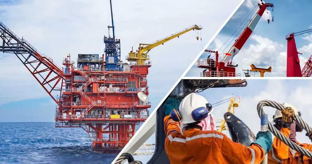 Offshore Crane A Type Mast Crane Luffing Cylinder