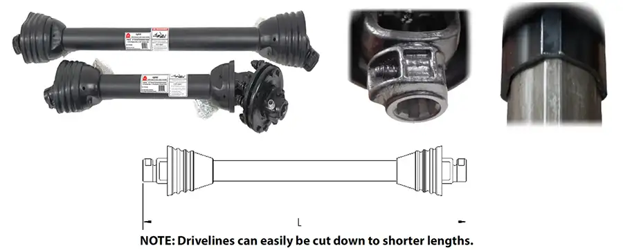 6 Inch Compact Post Hole Auger for Tractor 3 Point Post Hole Diggers with 2" Round Shaft