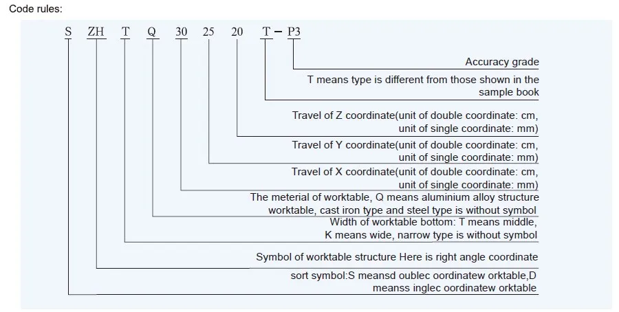 DZHQ Type Single Coordinate Worktable