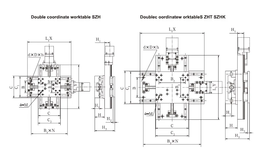 DZHQ Type Single Coordinate Worktable