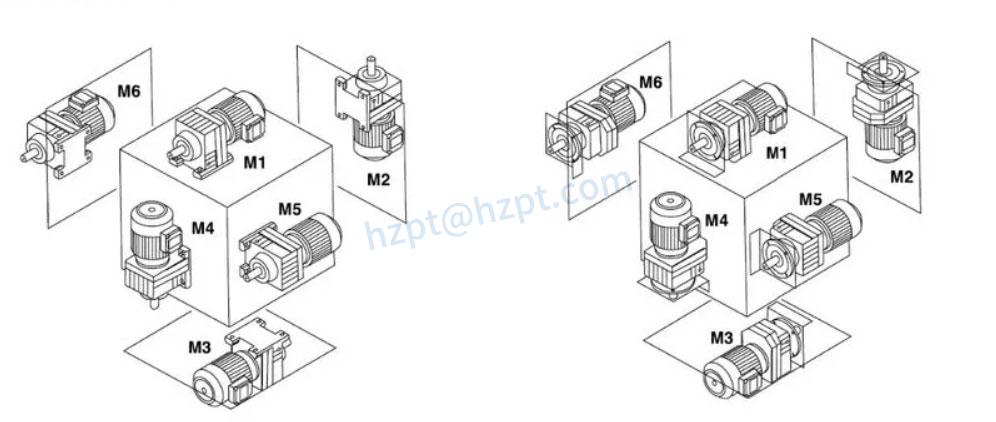 Inline Helical Gearbox with Motor