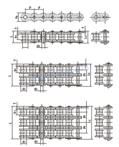 Agricultural Combine Harvester Feeder Chain