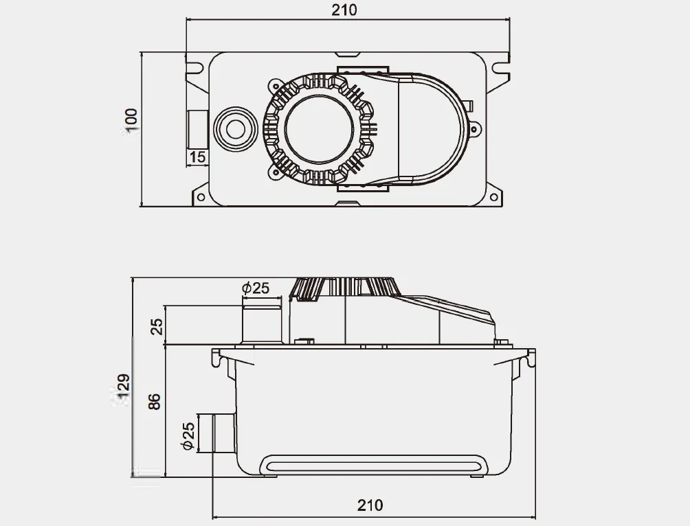 Condensate Lift Pump PCT-100A for Commercial and Industrial HVAC Systems