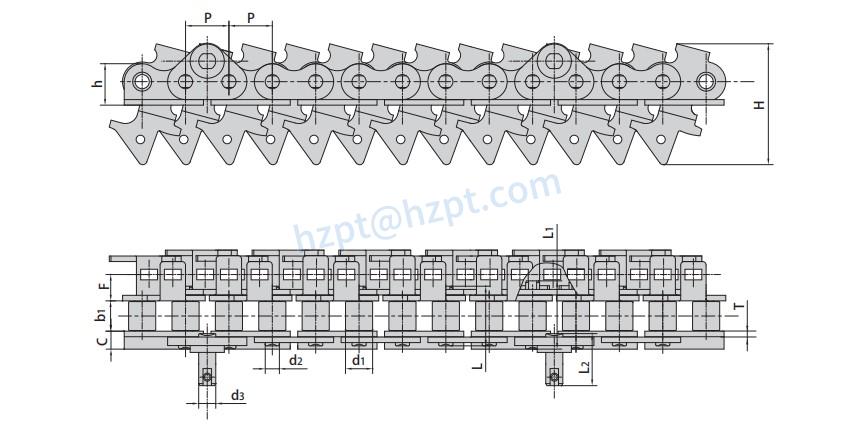 Conveyor Chains for Metal Decorating System 16BF10 16BF27
