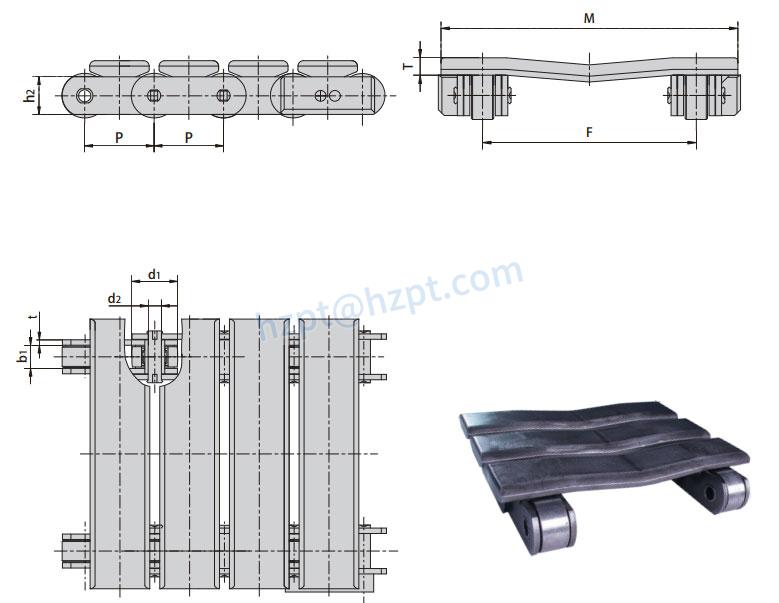 Conveyor Chains for Paper Mill 63PF2/P63F16/P63F25/P63F26