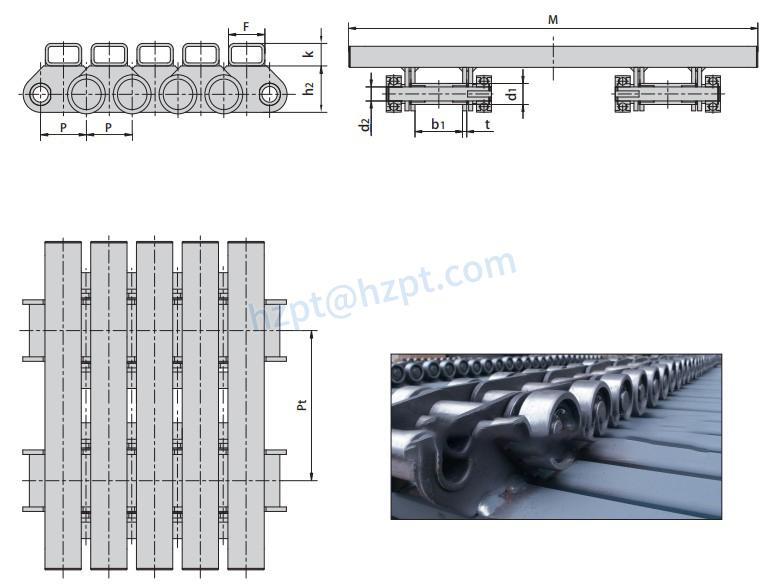Conveyor Chains for Paper Mill P63F23