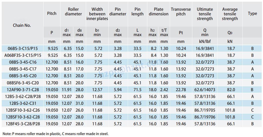 Conveyor Chains with Special Rollers