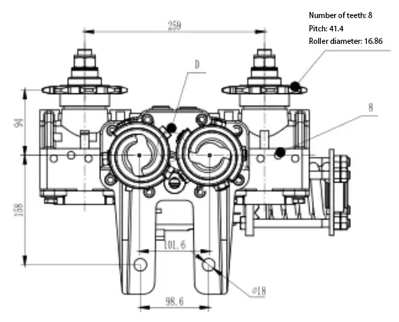 Corn Header Gearbox - Replacement of Comer Code N669-J
