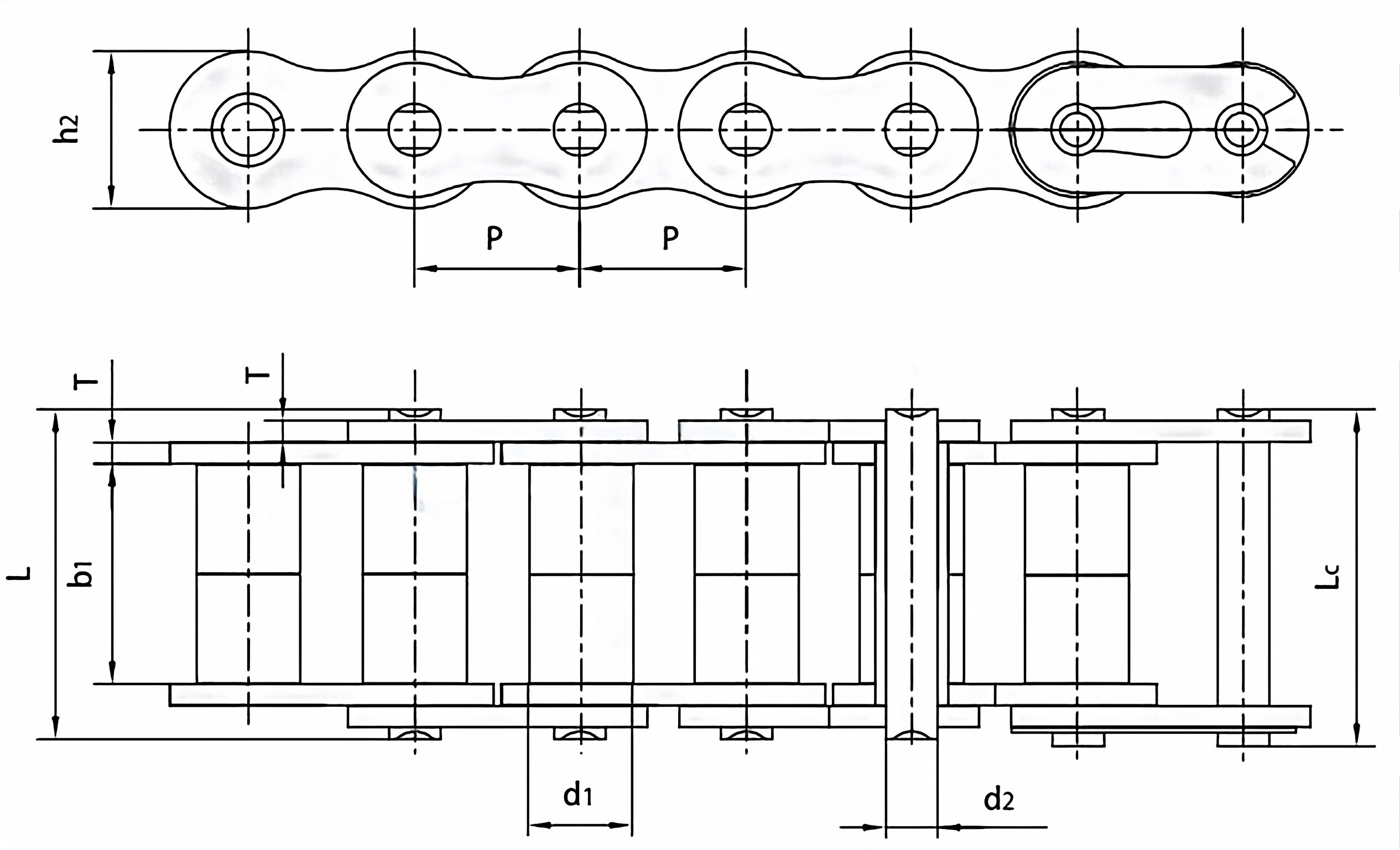 Coupling Chains 06BF/08AF/08BF/10AF/10BF/12AF/16AF