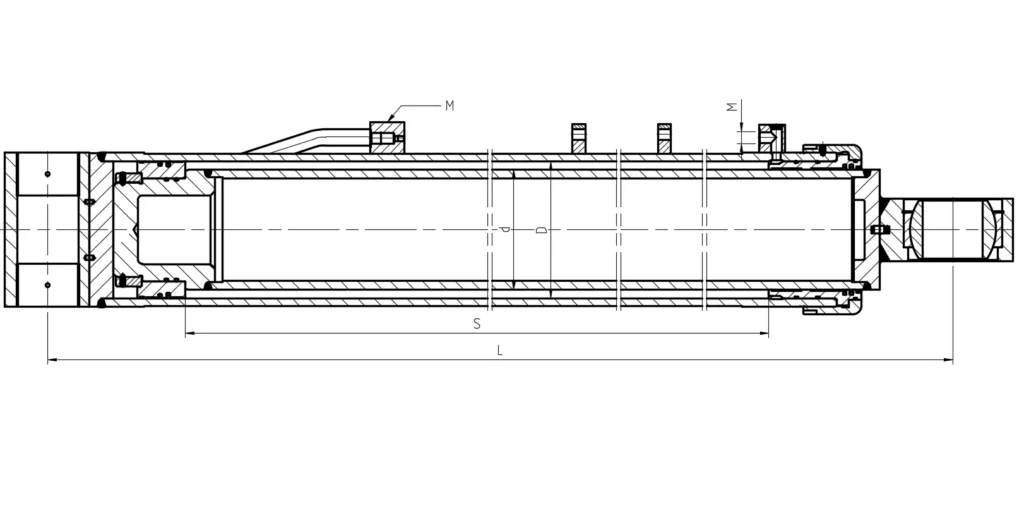 Crane Luffing Hydraulic Cylinder