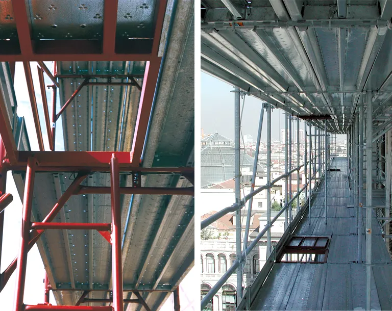 Cuplock Scaffolding Steel Decks for Construction Process