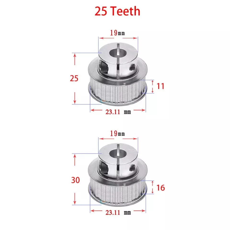 Customize Aluminium Clamping Timing Belt Pulley