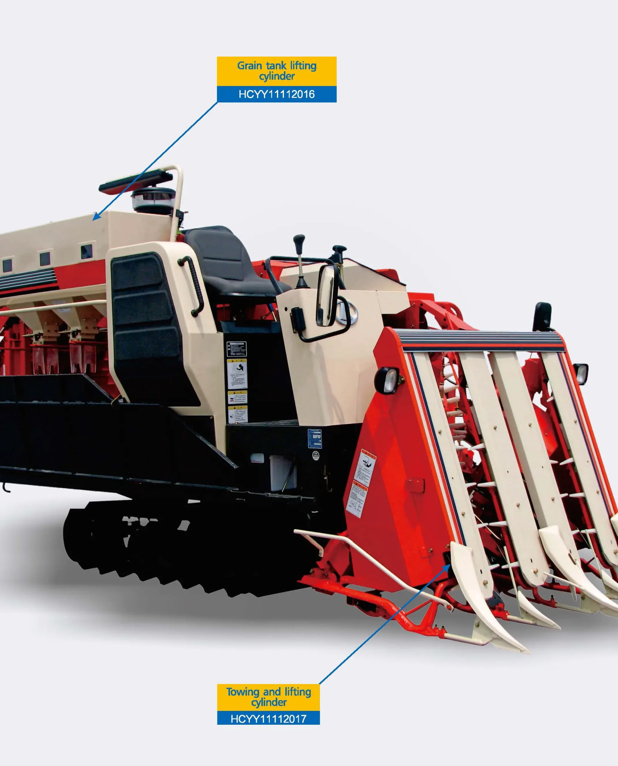 HCYY11112016 Grain Tank Lifting Cylinder For Agricultural Machinery