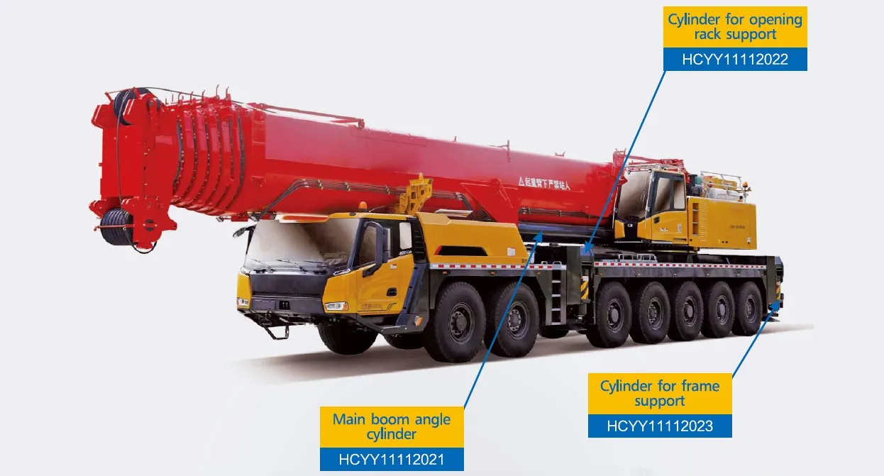 HCYY11112021 Main Boom Angle Cylinder For Truck Cranes