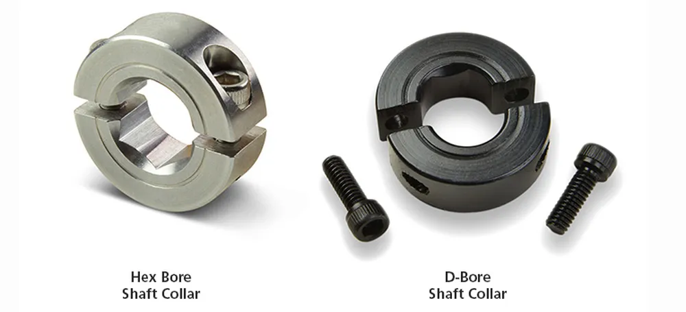 One Piece D Bore Shaft Collars (Shaft Clamps) Inch Series