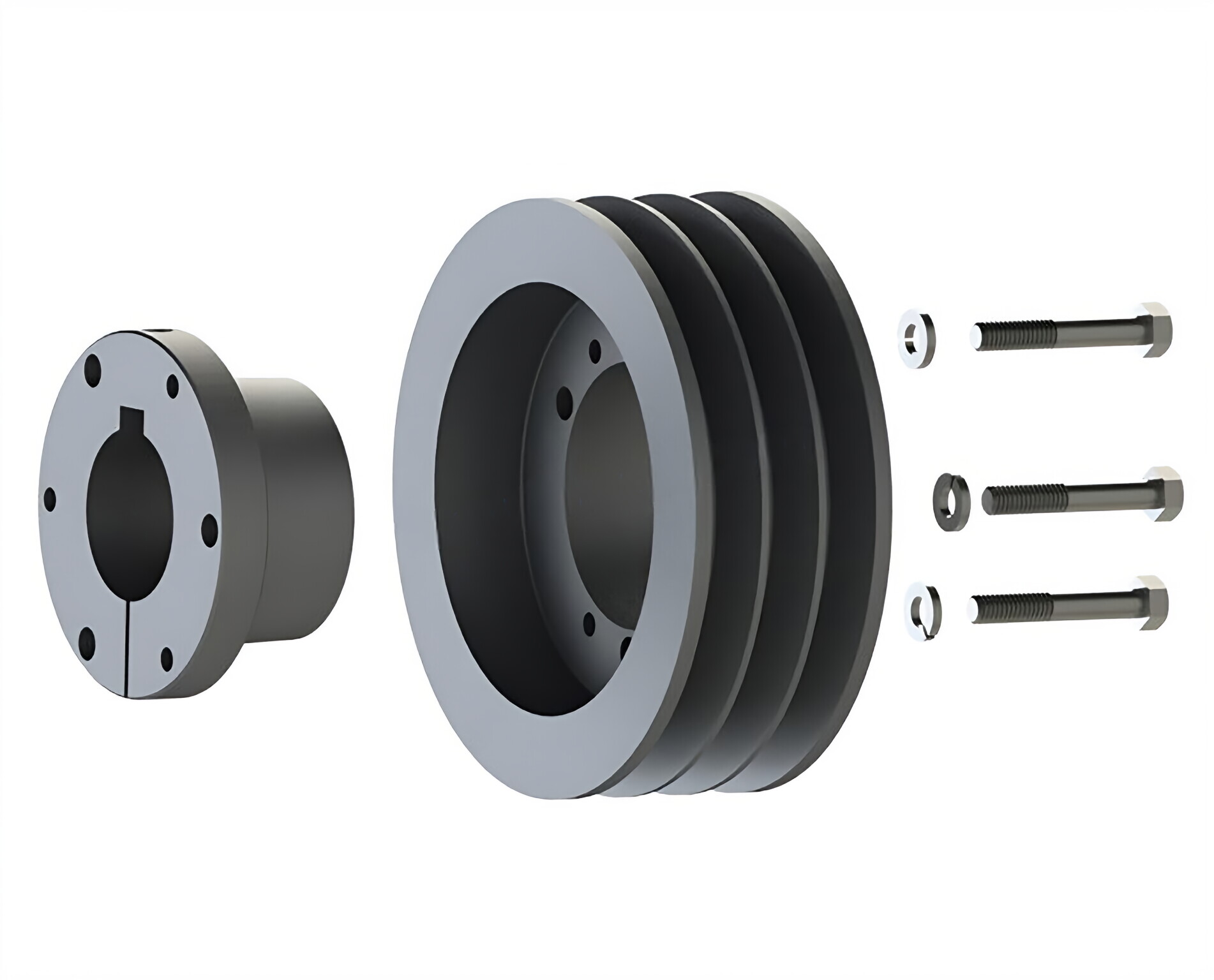 6D Series Cast Iron QD Bushing Sheaves Pulley for "D" Belts