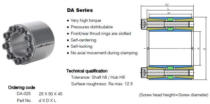 DA Series Locking Assemblies