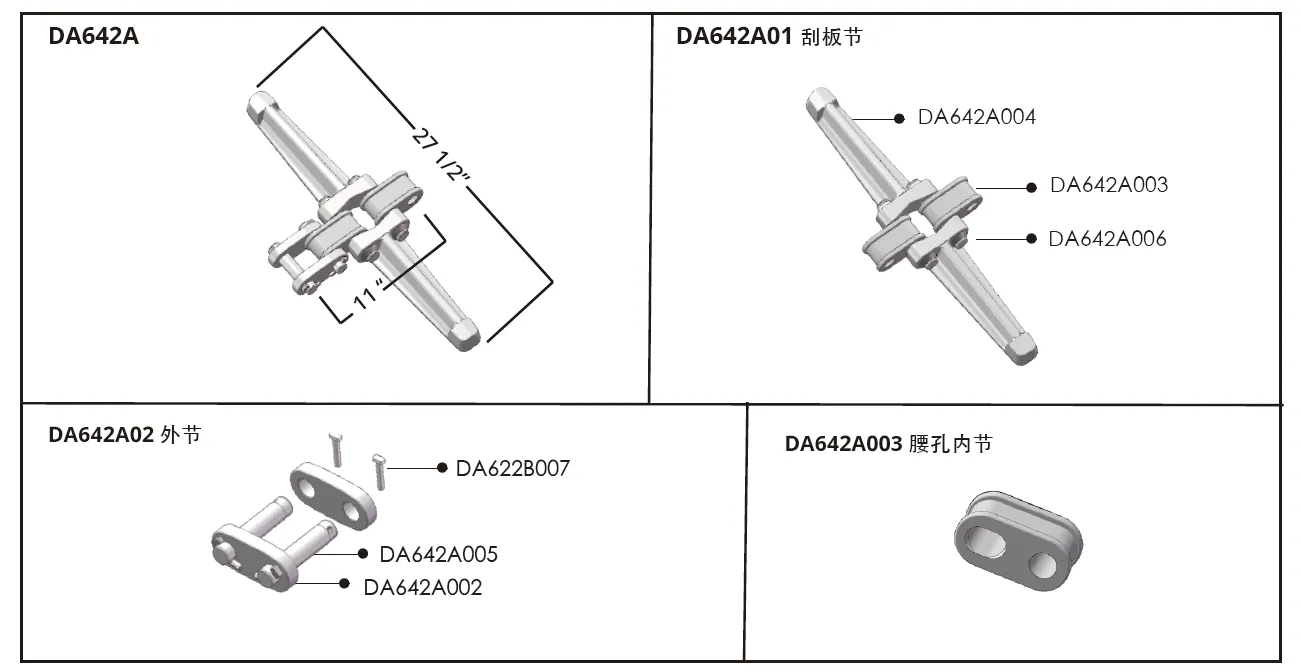 DA Series Continuous Miner Transport Chain