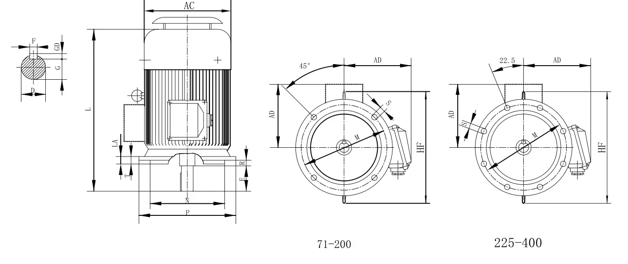 TYC series (IP55) Rare Earth Permanent Magnet Three-Phase Synchronous Motor