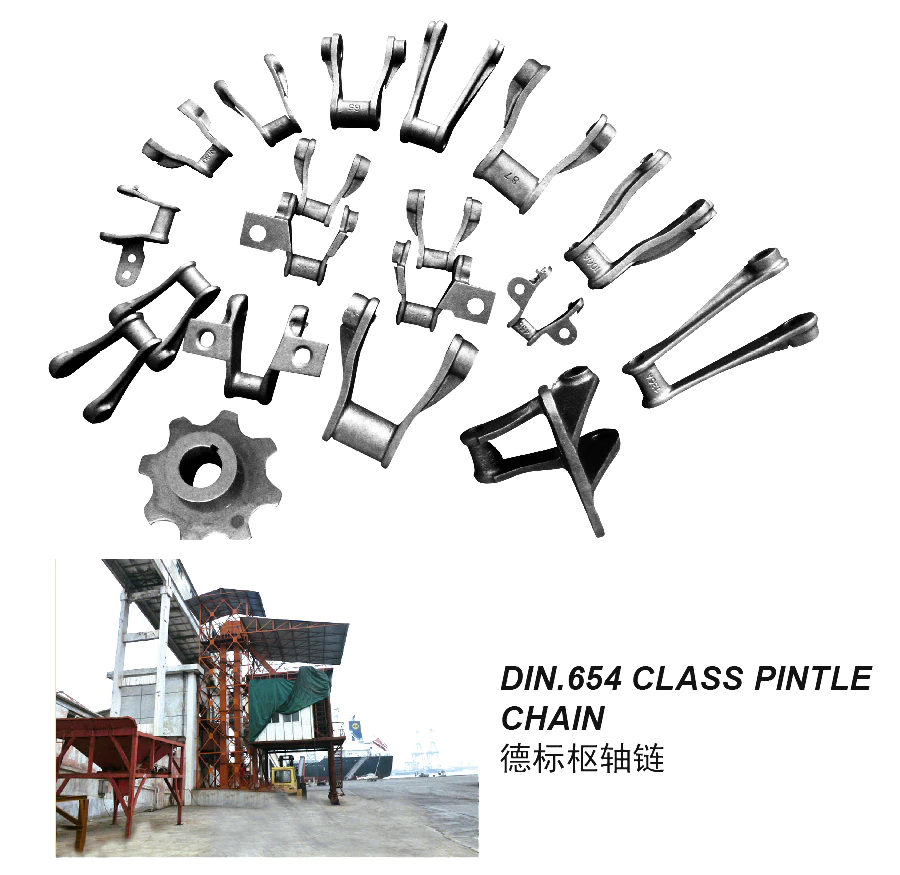 100 DIN 654 Class Pintle Chain