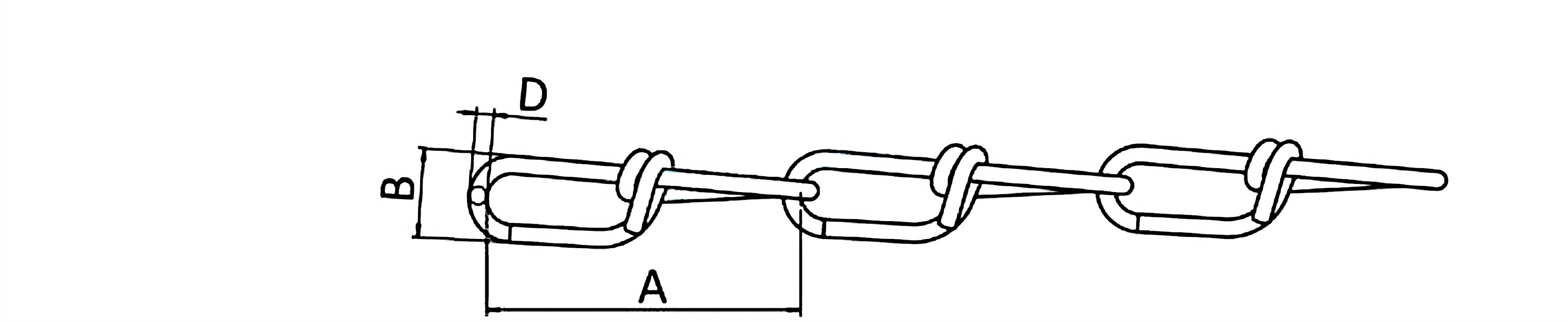 DIN5686 Knotted Link Chain