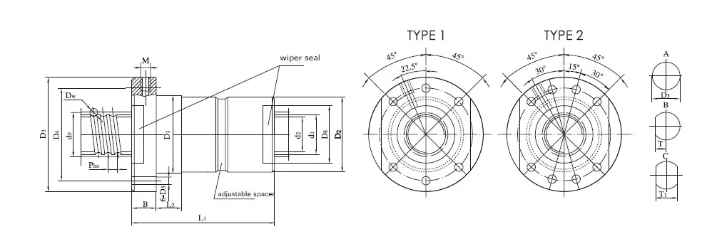 DKFZD High Speed Precision Ball Screw