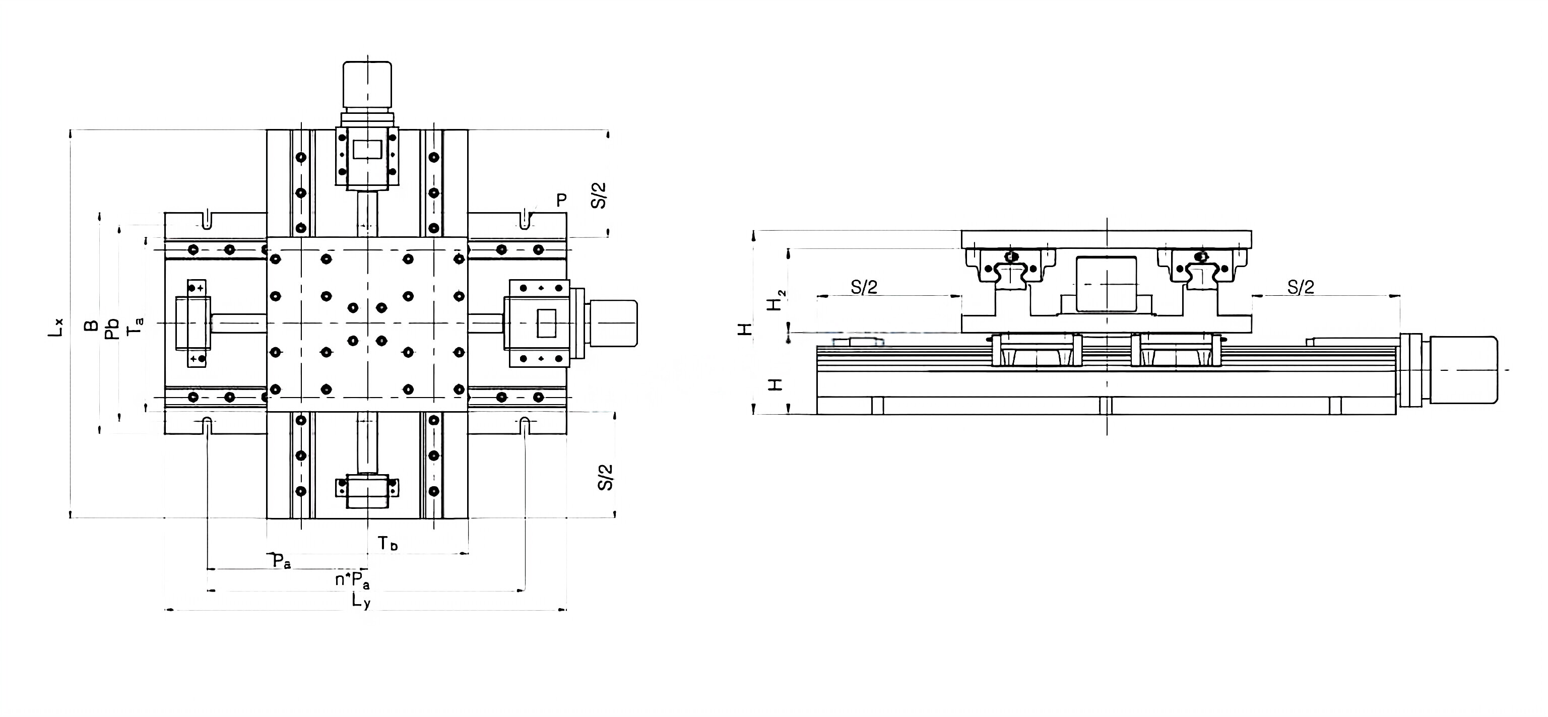 Double Coordinate Cross Working Table