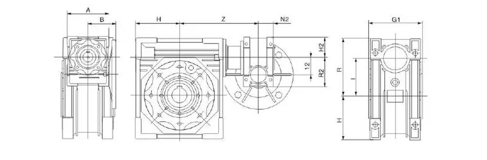 RDF-NMRV+RDF-NMRV High Torque Double Worm Reduction Gearbox