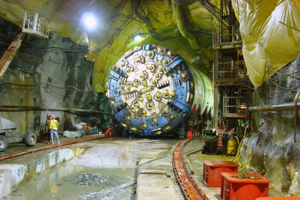 Double Shield Tunnel Boring Machine Main Thrust Cylinder