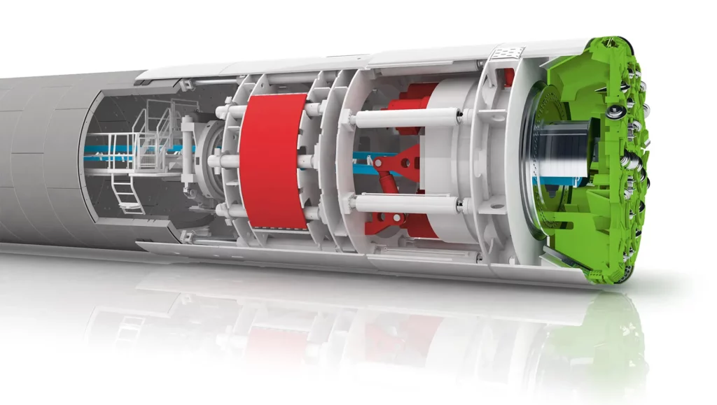 Double Shield Tunnel Boring Machine Support Shoe Cylinder