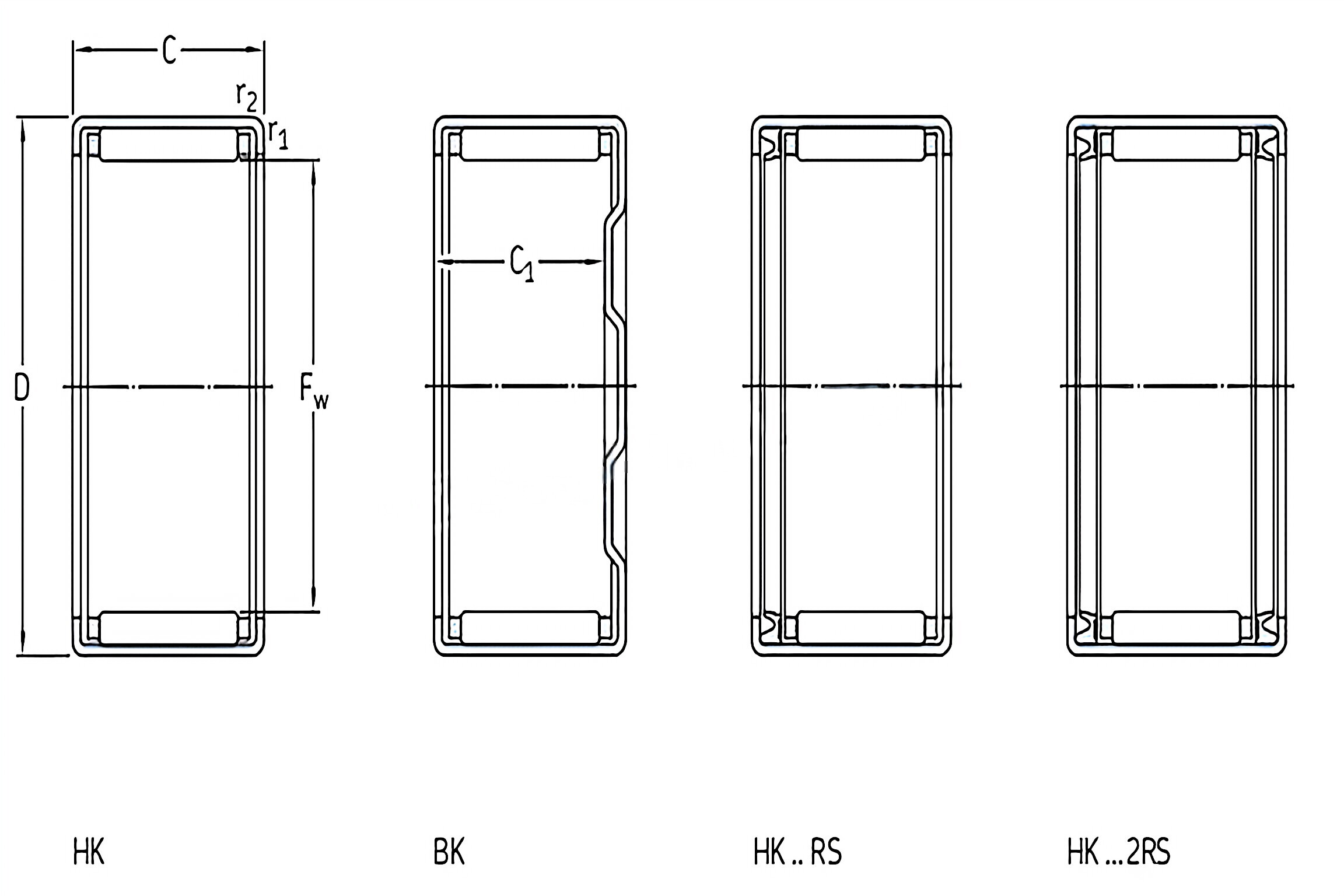Drawn Cup Needle Roller Bearings