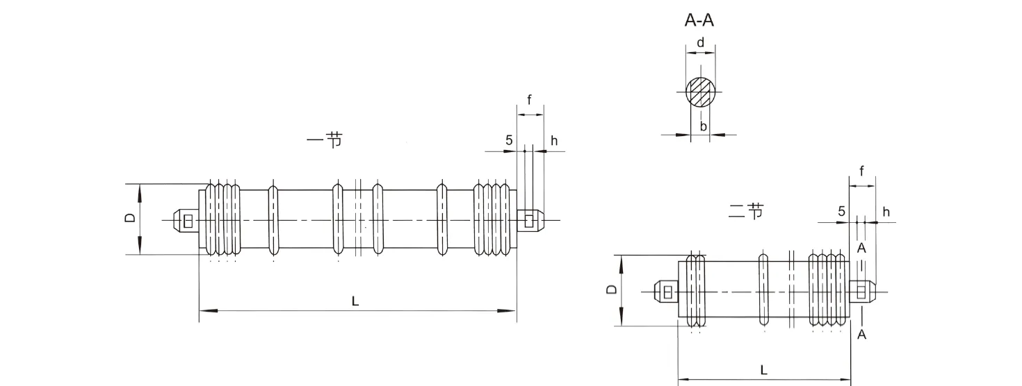 DTII Belt Conveyor Comb Roller for Mining Machinery