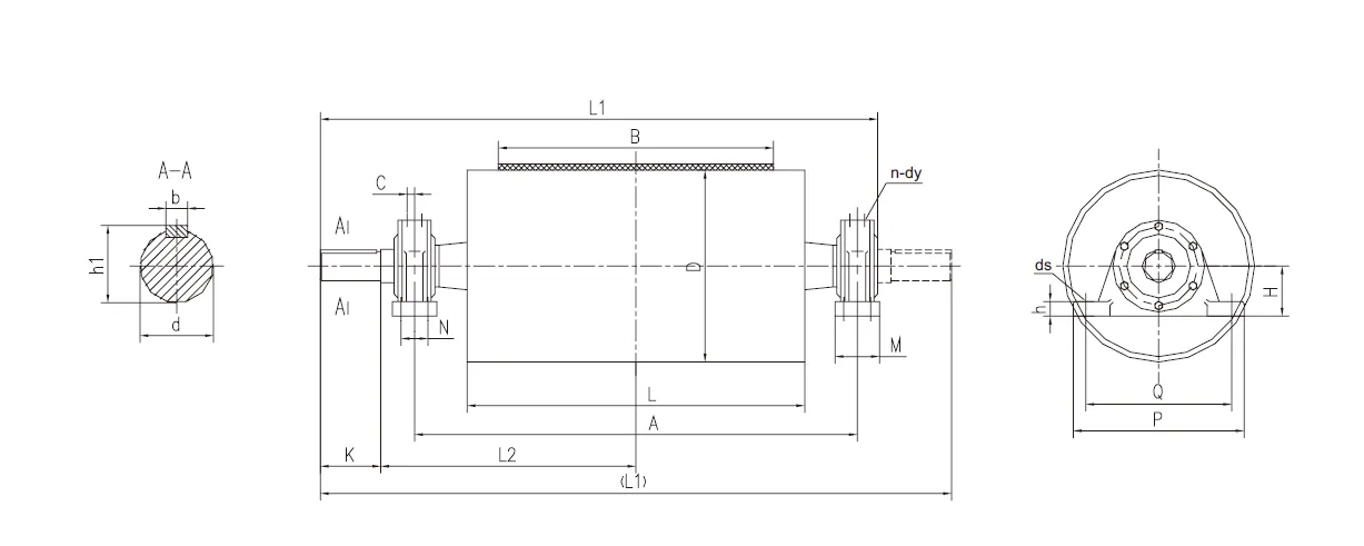 DTII Belt Conveyor Drive Pulley for Mining Machinery